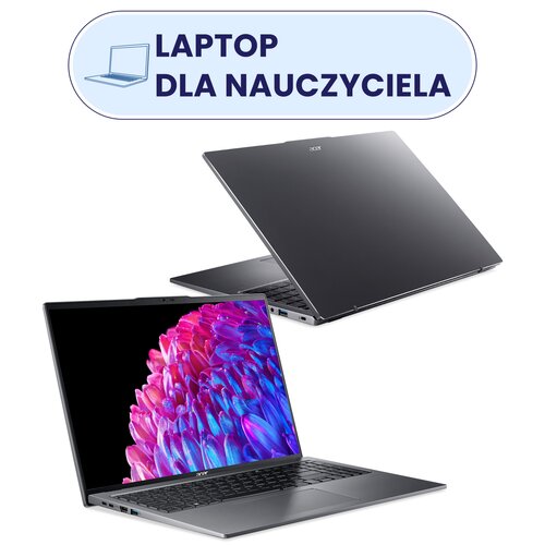 Laptop ACER Swift Go 16 SFG16-72-56G9 16" IPS Ultra 5-125U 32GB RAM 512GB SSD Windows 11 Home