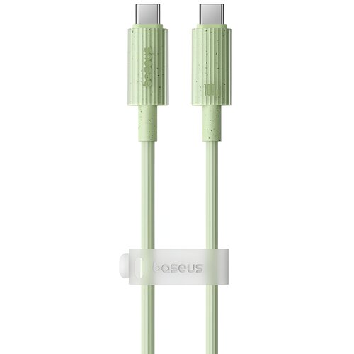 Kabel USB-C - USB-C BASEUS Habitat 100 W 2m Zielony