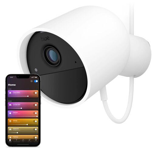 Kamera PHILIPS HUE Secure Zewnętrzna / Wewnętrzna, Wi-Fi Biały