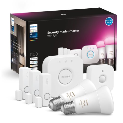 Zestaw startowy PHILIPS HUE  8720169159617 9W E27 + mostek Hue