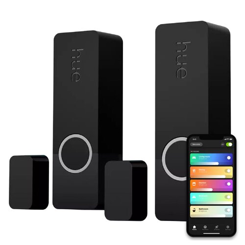 Czujnik otwarcia drzwi i okien PHILIPS HUE Secure 2 szt. Czarny Wi-Fi