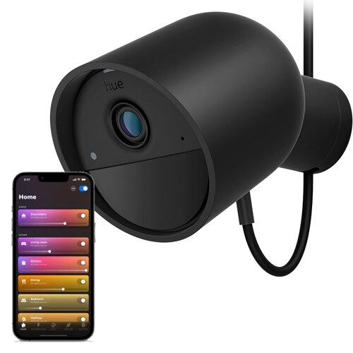 Kamera PHILIPS HUE Secure Zewnętrzna / Wewnętrzna, Wi-Fi Czarny