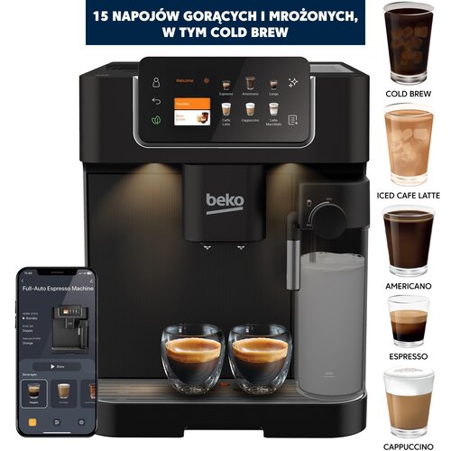 Ekspres BEKO CaffeExperto CEG7348B Kawa mrożona Czarny