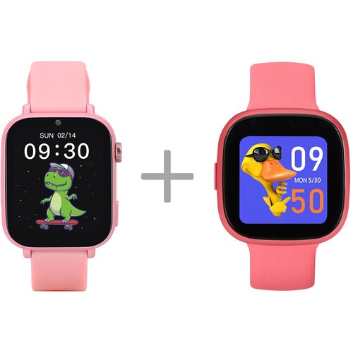 Smartwatch GARETT Kids Nice Pro 4G Różowy + Kids Fit Różowy