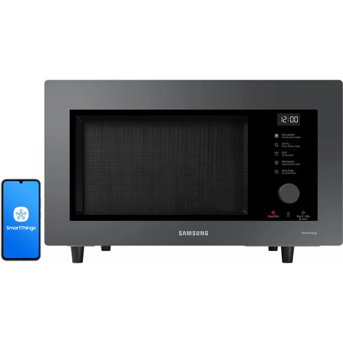 Kuchenka mikrofalowa SAMSUNG BESPOKE MC32DB7746KCE2 1400W średnica 34.5 cm pojemność 32L Auto Cook ChildLock Czarno-szary