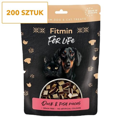 Przysmak dla psa FITMIN For Life Kaczka z rybą 200 x 70 g
