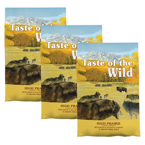 Karma dla psa TASTE OF THE WILD High Prairie Bizon i dziczyzna 3 x 2 kg