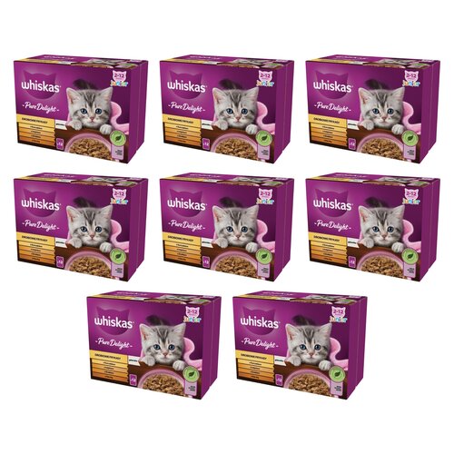 Karma dla kota WHISKAS Pure Delight Junior Drób (96 x 85 g)