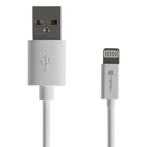 Kabel USB - Lightning NATEC Prati 12W 2 m Biały