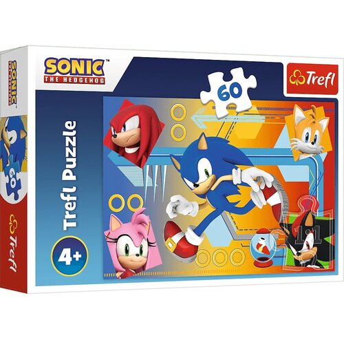 Puzzle TREFL Sonic The Hedgehog Sonic w akcji 17387 (60 elementów)
