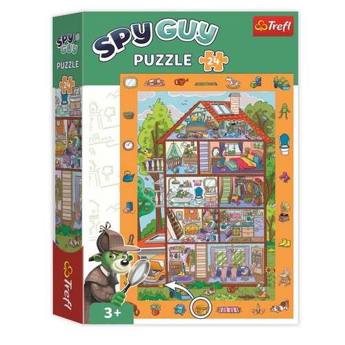 Puzzle TREFL Spy Guy W domu 15593 (24 elementy)