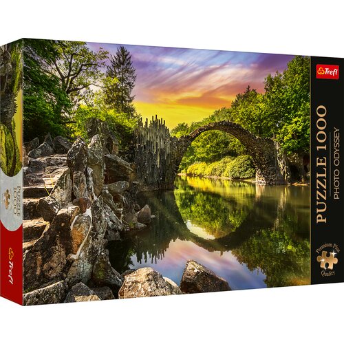 Puzzle TREFL Premium Plus Quality Photo Odyssey Most Rakotza w Kromlau Niemcy 10811 (1000 elementów)