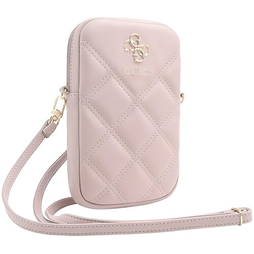 Torebka GUESS Zip Quilted 4G Różowy