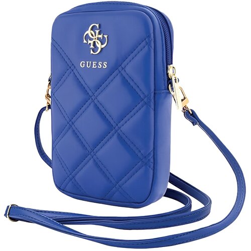 Torebka GUESS Zip Quilted 4G Niebieski