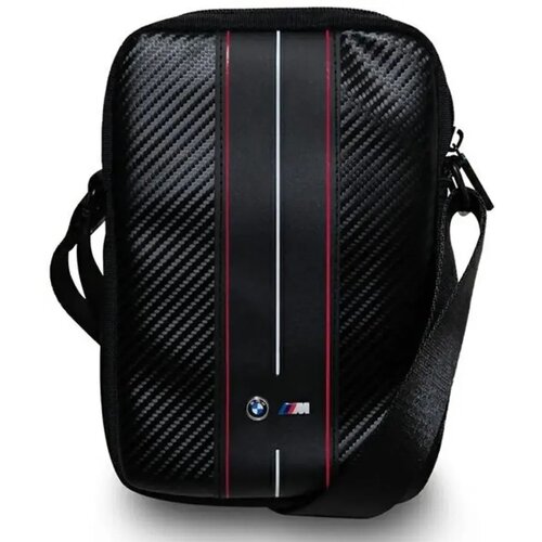 Torebka na tablet BMW Carbon & Red Stripes 10 cali Czarny