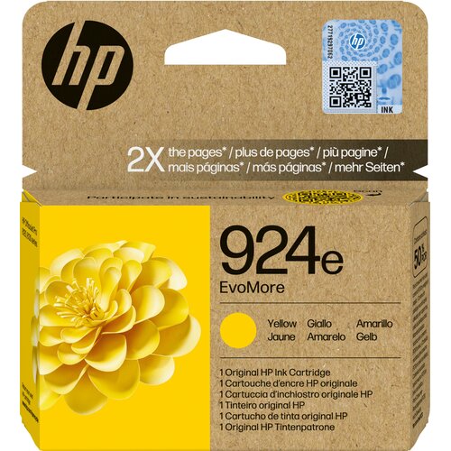 Tusz HP 924e EvoMore Żółty 4K0U9NE