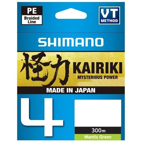 Plecionka SHIMANO Kairiki 4 0.19 mm / 300 m Zielony