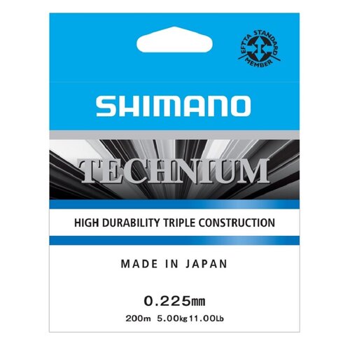 Żyłka SHIMANO Technium 0.225 mm / 200 m Szary