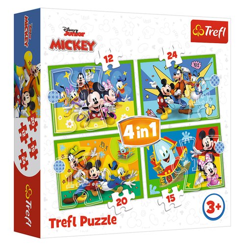 Puzzle TREFL Disney Junior Mickey Wśród Przyjaciół 34616 (71 elementów)