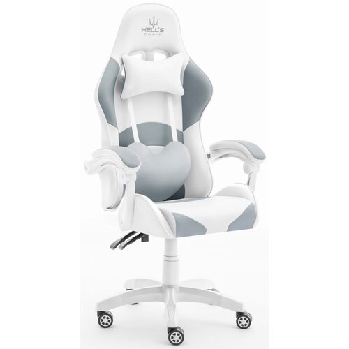 Fotel HELL'S CHAIR Rainbow Biało-szary