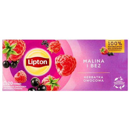 Herbata LIPTON Malina i bez (20 sztuk)