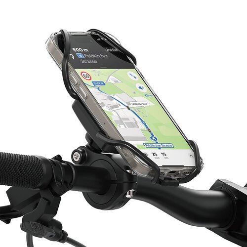 Uchwyt na telefon do roweru RINGKE Quick & Go Bike Czarny