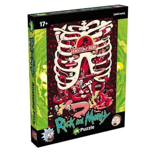 Puzzle WINNING MOVES Rick and Morty Anatomy Park WM01737-ML1-6 (1000 elementów)