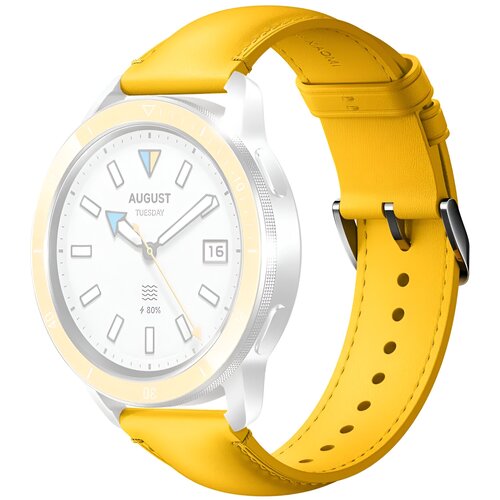 Pasek XIAOMI do Watch 5 active/lite/S3/S1/S1 Pro/2/2 Pro Chrome Żółty