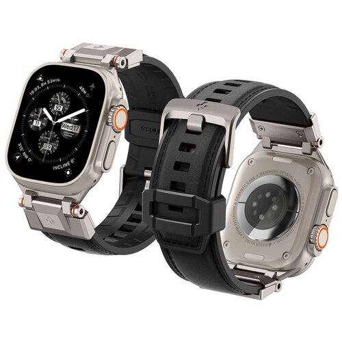 Pasek SPIGEN Durapro Armor PU do Apple Watch 6/7/8/9/10/SE/Ultra 1/2 (44/45/46/49mm) Czarny