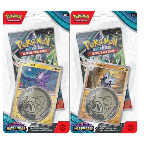 Gra karciana POKEMON TCG Scarlet & Violet Twilight Masquerade Checklane Blister Box (1 zestaw)