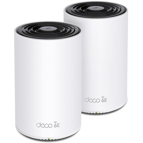 Router TP-LINK Deco XE75 2.4 / 5 / 6 GHz (TriBand), Wi-Fi Mesh (2 szt.)