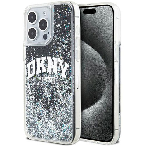 Etui DKNY Liquid Glitter Big Logo do Apple iPhone 13 Pro Max Czarny