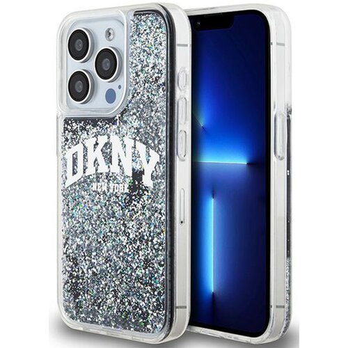 Etui DKNY Liquid Glitter Big Logo do Apple iPhone 14 Pro Czarny