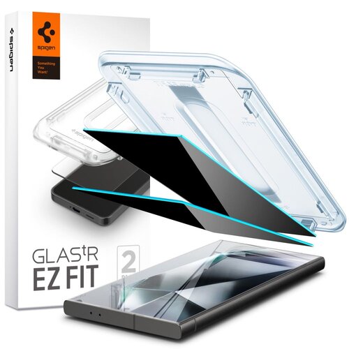 Szkło hartowane SPIGEN Glas.TR EZ Fit Privacy do Samsung Galaxy S24 Ultra (2 szt.)
