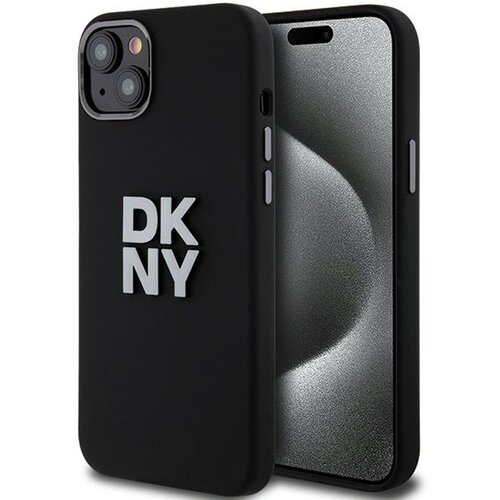 Etui DKNY Liquid Silicone Metal Logo do Apple iPhone 13/14/15 Czarny