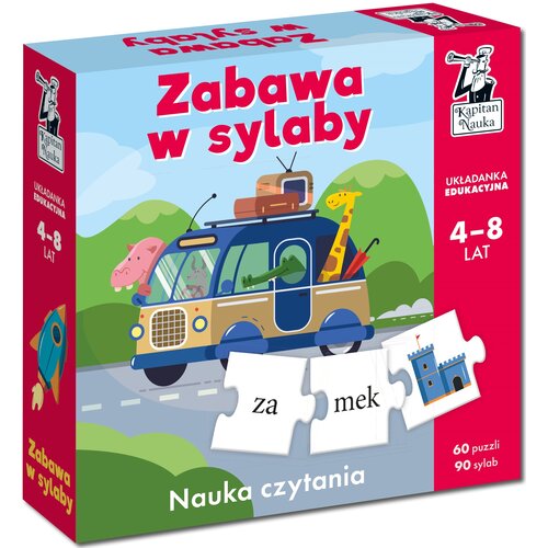 Gra edukacyjna KAPITAN NAUKA Zabawa w sylaby