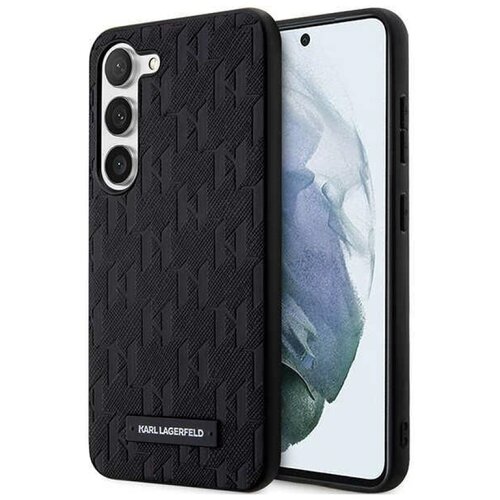 Etui KARL LAGERFELD Saffiano Mono Metal Logo do Samsung Galaxy S24+ Czarny