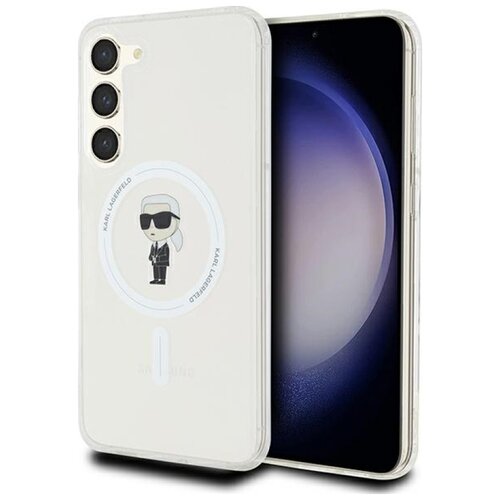 Etui KARL LAGERFELD IML Ikonik MagSafe do Samsung Galaxy S24+ Przezroczysty