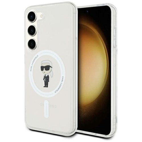 Etui KARL LAGERFELD IML Ikonik MagSafe do Samsung Galaxy S24 Przezroczysty