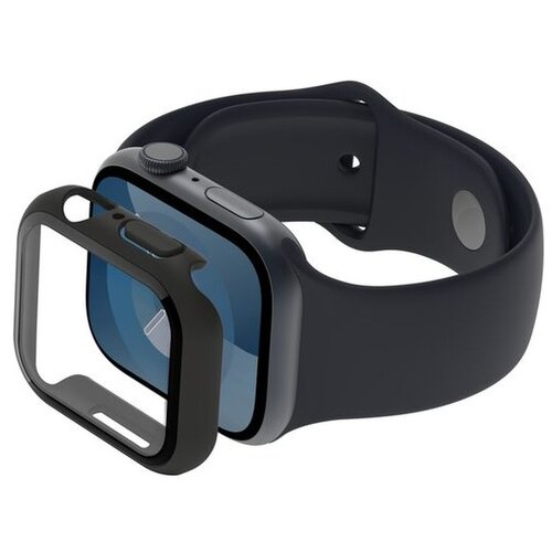 Szkło ochronne BELKIN OVG003ZZBK-REV ScreenForce TemperedCurve do Apple Watch 4/5/6/7/8/9/10/SE + Etui do Apple Watch (40/41 mm) Czarny