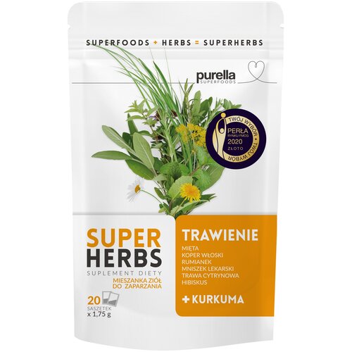 Herbata PURELLA Superherbs Trawienie (20 sztuk)