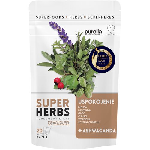 Herbata PURELLA Superherbs Uspokojenie (20 sztuk)