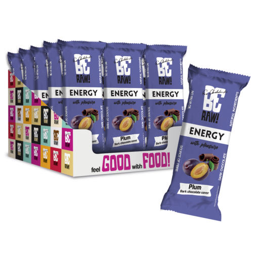 Baton węglowodanowy BERAW Energy Śliwkowy (15 x 40 g)