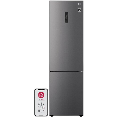 Lodówka LG GBP62DSXCC1 No Frost 203cm Ciemny srebrny DoorCooling+ FreshConverter FreshBalancer