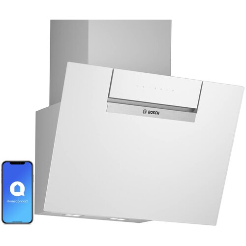 Okap BOSCH DWK67FN20 Białe szkło 431m3/h 56dB klasa A+