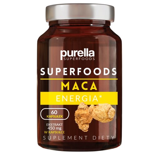 Suplement na energię PURELLA Superfoods Maca (60 kapsułek)