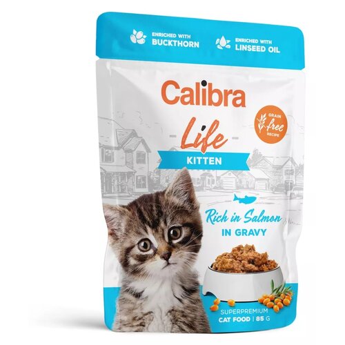 Karma dla kota CALIBRA Lifepouch Łosoś 85 g
