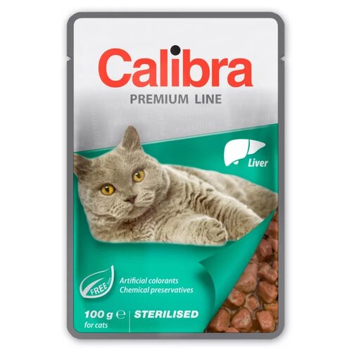 Karma dla kota CALIBRA Premium Sterilised Wątróbka 100 g