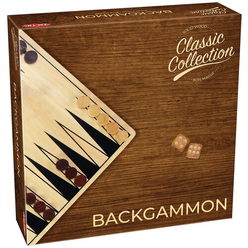 Gra planszowa TACTIC Wooden Classic Backgammon Collection Classique 40219