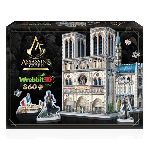 Puzzle 3D WREBBIT Assassin's Creed Notre Dame (860 elementów)